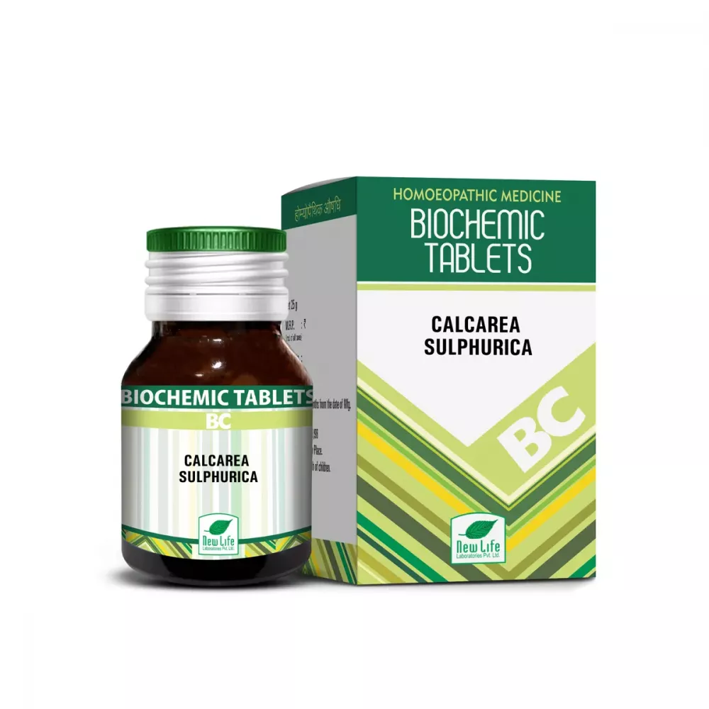 New Life Calcarea Sulphurica Biochemic Tablet 6X (25G)